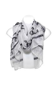  Scarf Black Anchors