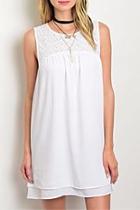  White Flow Dress