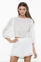  Long-sleeve Lace Top