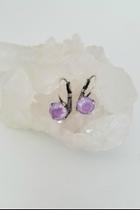  Lavender Crystal Earrings