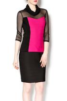  Mesh Banded Top