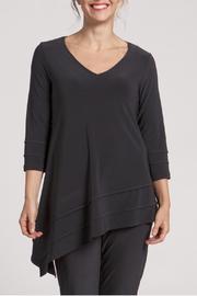  Black Asymmetrical Tunic