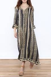  Morrocan Print Maxi Dress