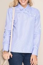  Striped Button-over Shirt