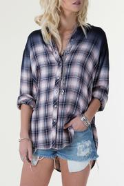  Plaid Ombre Button-down