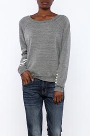  Lace Up Sleeve Sweatshirt