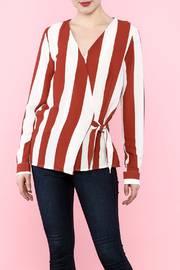  Stripe Wrap Top