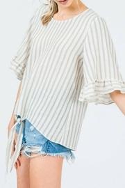  Textured Stripe Top