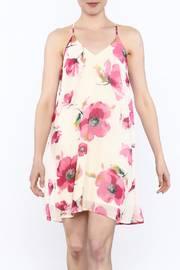  Pink Floral Print Dress
