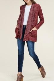  Burgundy Hacci Cardigan