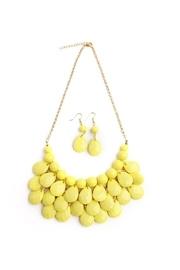  Teardrop Yellow Necklace Set