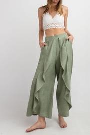  Draped Ruffle Pants