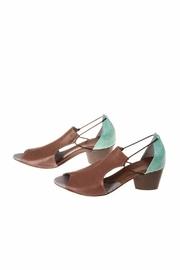  Brown & Turquoise Heel