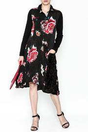  Black Mixed Floral Dress