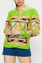  Lime Baroque Blouse