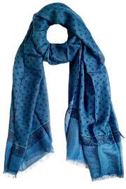  Cobalt Dots Scarf
