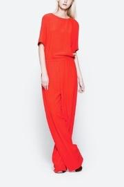  Red Square Cut Top
