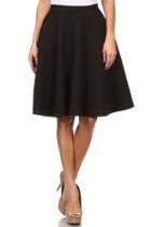  Black Textured Skirt