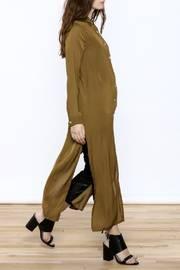  Olive Button-down Maxi Dress