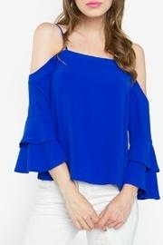  Cobalt Cold Shoulder Top