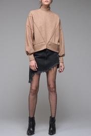  Denim Fringe Skirt