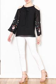  Embroidered Sleeve Blouse