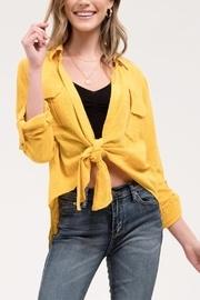  Yellow Front-tie Top