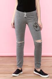  Gray Distress Sweatpants