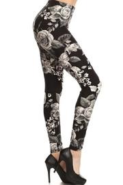  Grey Flower-pint Leggings
