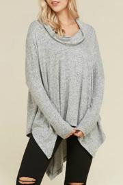  Tiger Brushed Cowl Neck Top