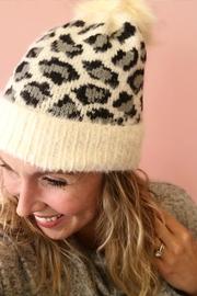  Leopard Pom Beanie