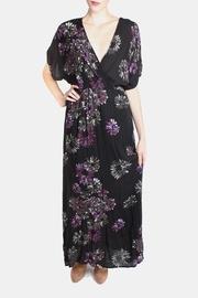  Violet Wrap Maxi-dress