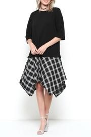  Check Hem Dress
