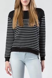  Striped Side Zip Sweatshirt