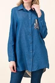  Contrast Denim Shirt