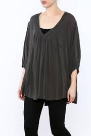  Grey Oversized Tunic Top