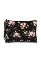  Floral-print Wristlet Cosmetic-bag