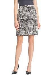  Brushstroke Pencil Skirt