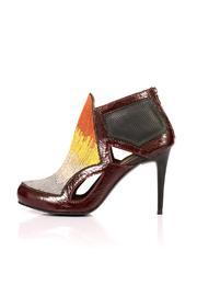  Embroidered Leather Heel
