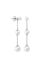  Pear Tiered Drop Stud Earring