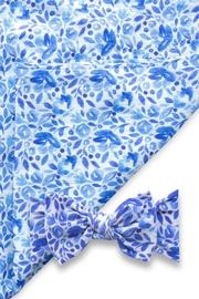  Cobalt Willow Swaddle/headband Set