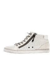  White Zip-up Sneaker