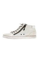  White Zip-up Sneaker
