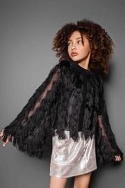  Black Fringe Sweater