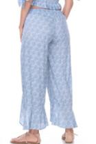  Tie Front Ruffle Pant
