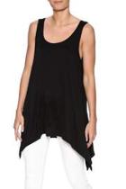  Black Handkerchief Top