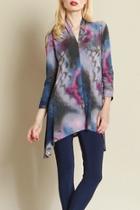  Butterfly Print Tunic Top