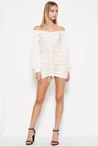  Off-shoulder Vanilla Dress