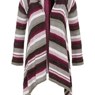  Multi-stripe Drape Sweater