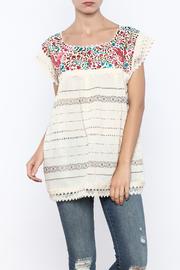  Natural Multicolor Telar Blouse